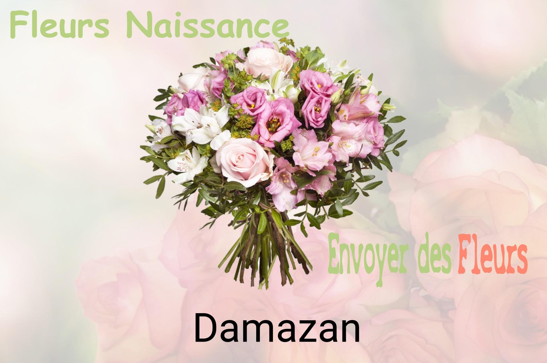 Bouquet de fleurs de naissance livré à Damazan